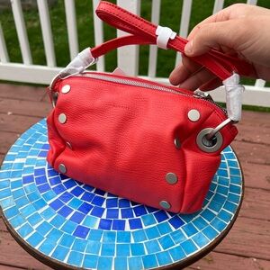 NWT Hammitt Daniel small Lighthouse Red and Silver Crossbody Bag